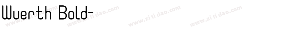 Wuerth Bold字体转换